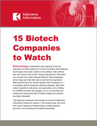 15 Biotech Companies to Watch
