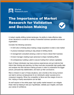 The Importance of Market Research for Validation and Decision Making